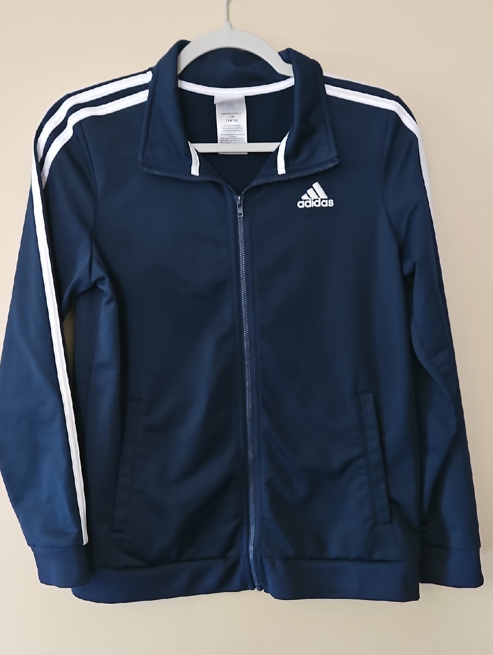 Adidas Unisex Kids Jacket Sz 14